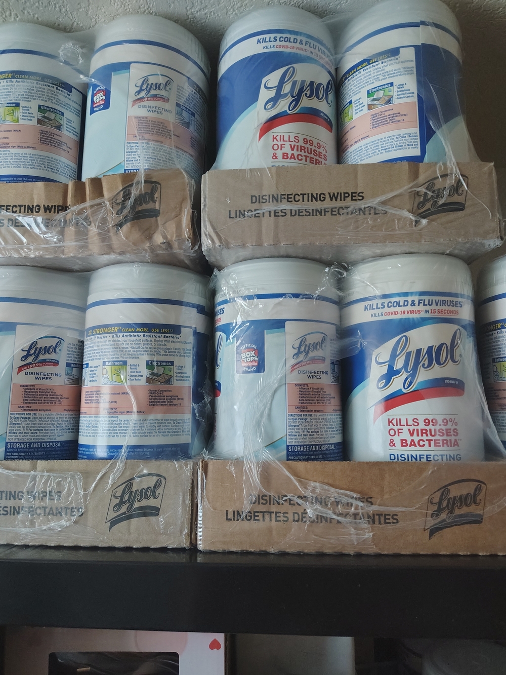 6 Pack Disinfecting Wipes - White Canister (Kills 99.9% of Viruses & Bacteria)